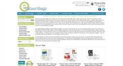 Desktop Screenshot of evacuumbags.com